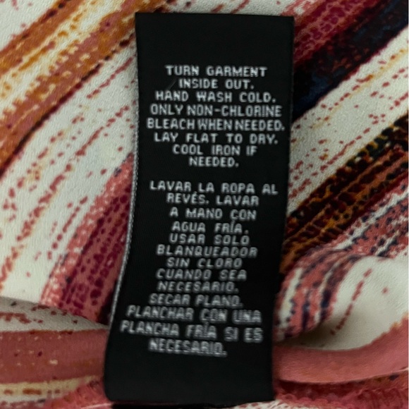 ZAC AND RACHEL 1XL Blouse perpendicular Stripes with Adjustable Sleeves - Picture 9 of 9